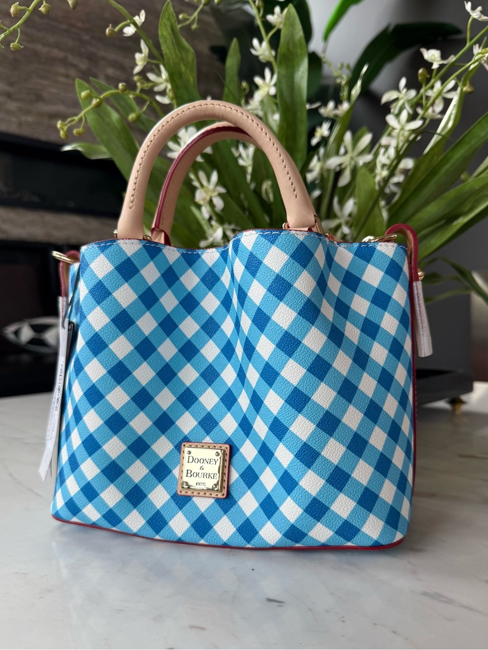 New Dooney & Bourke Mini Barlow Cotton/Leather Bag - Picture 5 of 16